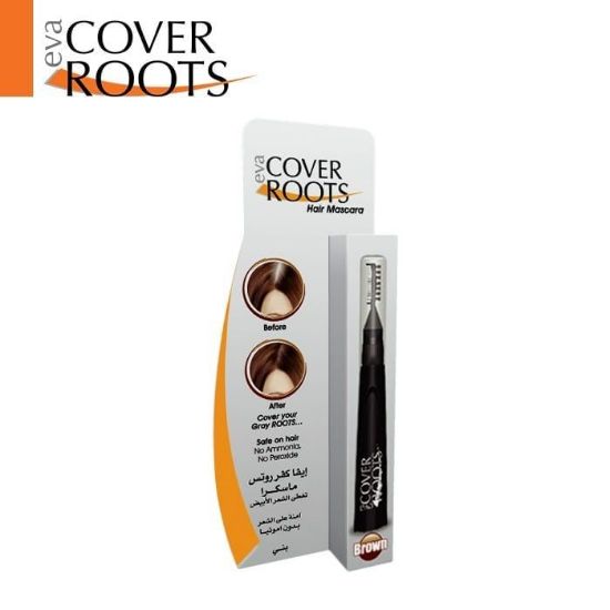 Picture of  EVA COVER ROOTS HAIR MASCRA FOR BROWN HAIR 10 ML