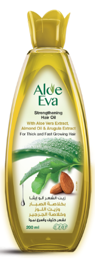 Picture of ALOE EVA STRENGTHENING HAIR OIL WITH ALOE VERA EXTRACT, ALMOND OIL AND ARUGULA EXTRACT 200 ML