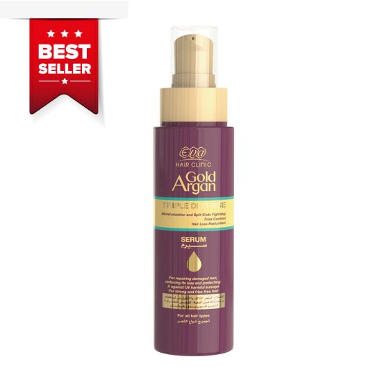 Picture of BEST SELLER - EVA HAIR CLINIC GOLD ARGAN SERUM WITH GOLD AND ARGAN OIL  90 ML