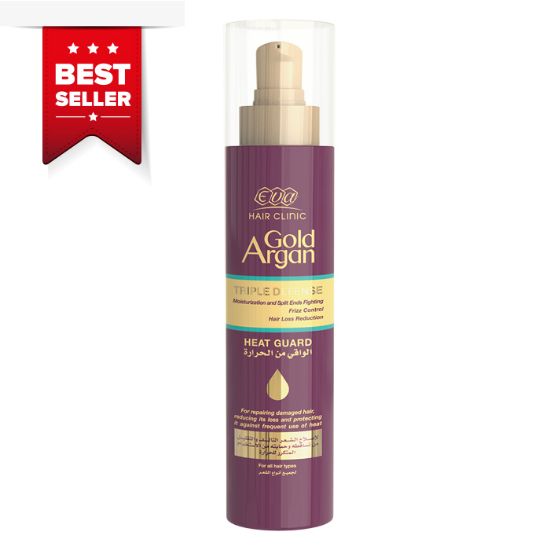 Picture of BEST SELLER - EVA HAIR CLINIC GOLD ARGAN HEAT GUARD WITH GOLD AND ARGAN OIL  200 ML