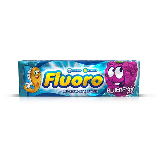 Picture of  FLUORO KIDS SPARKLE GEL TOOTHPASTE WITH BLUEBERRY