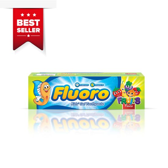 Picture of BEST SELLER - FLUORO KIDS TOOTHPASTE WITH FRUITS FLAVOUR 50 GM