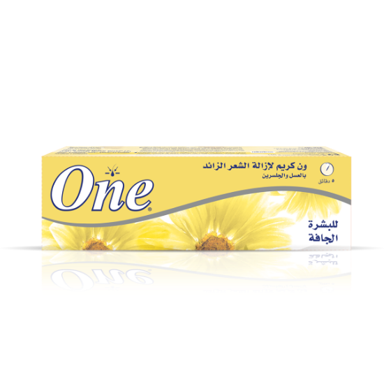 Picture of  ONE HAIR REMOVAL CREAM ENRICHED WITH HONEY & GYLCERIN FOR DRY SKIN 40 GM