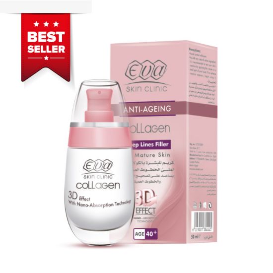 Picture of BEST SELLER - EVA SKIN CLINIC ANTI-AGEING COLLAGEN DEEP LINES FILLER FOR SIGNS OF AGEING (+40) - 50 ML