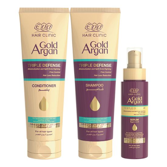 Picture of Eva hair clinic GOLD ARGAN SUN PROTECTION HAIR STYLING KIT