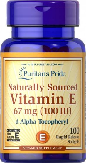 Picture of  Naturally Sourced Vitamin E 67 mg (100 IU) 100 Softgels