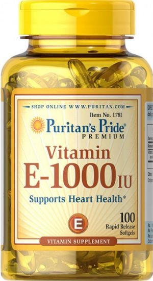 Picture of  Vitamin E-1000 IU 100 Softgels
