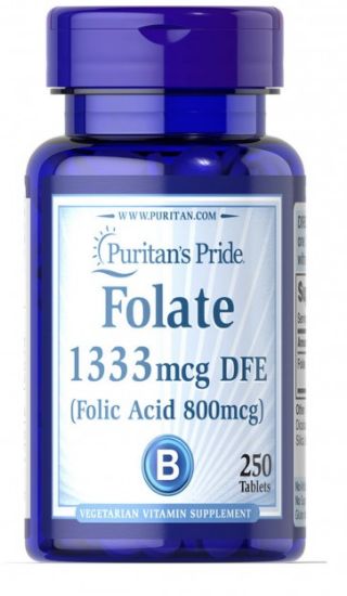 Picture of Folic Acid 800 mcg 250 Tablets
