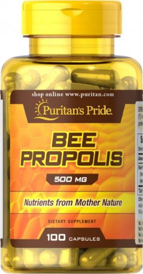 صورة عسل النحل بروبوليس 500 ملغ، 100 كبسولة