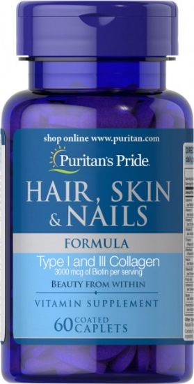 Picture of Hair, Skin & Nails Formula 60 Caplets