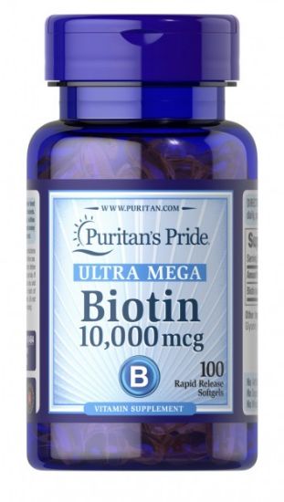 Picture of Biotin 10,000 mcg 100 Softgels