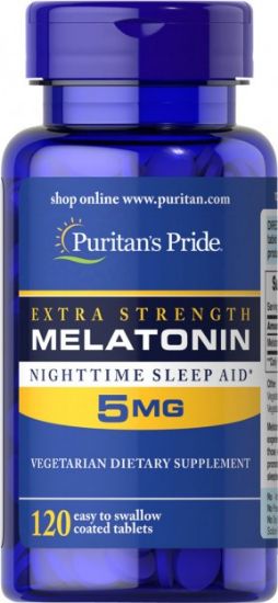 Picture of Extra Strength Melatonin 5 mg 120 Capsules